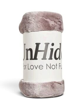 UnHide Lil’ Marsh Small Rosy Baby Faux Fur Throw - Lightweight Faux Fur Blanket